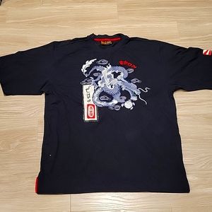 South Korean Embroidery Fashion Dragon Shirt- NEW WITHOUT TAG